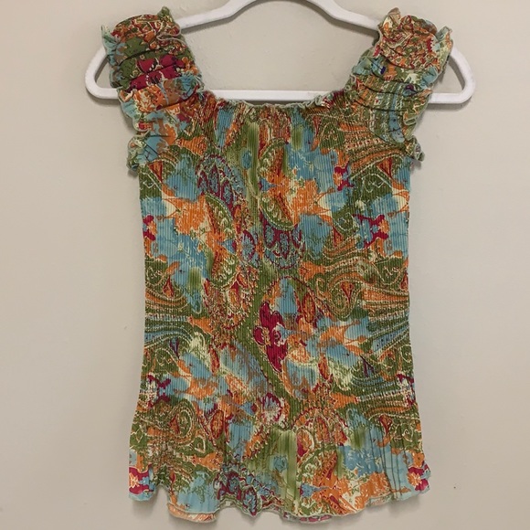 Jaipur Tops - Jaipur Colorful Stretch Sleeveless Blouse.